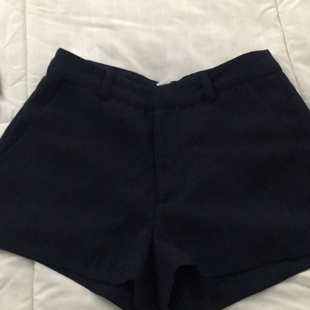 Blue dress shorts